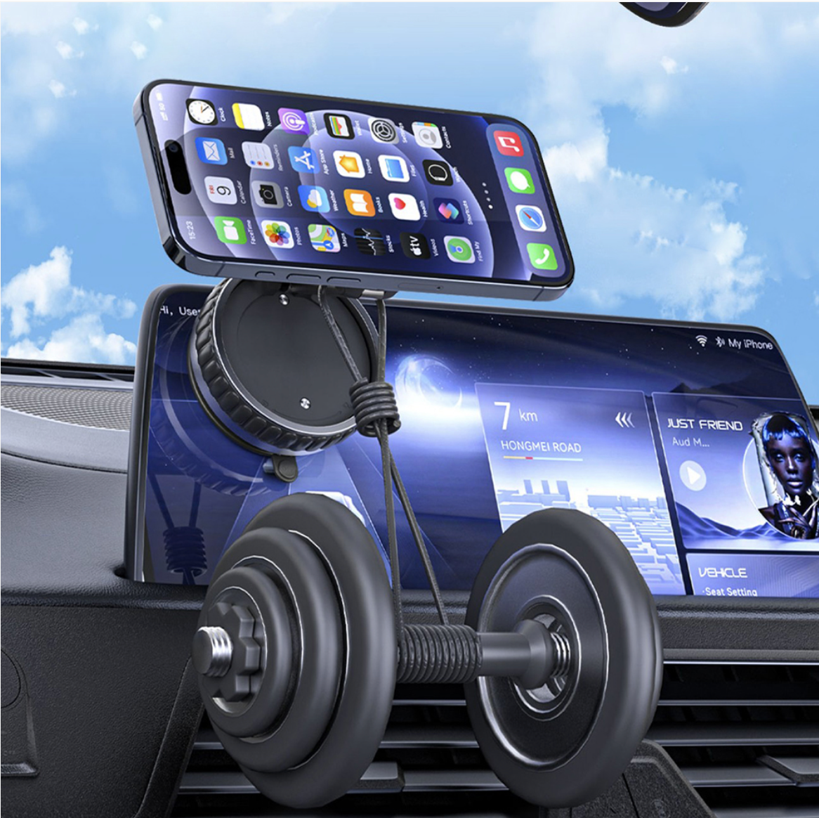 Suport magnetic telefon 360°